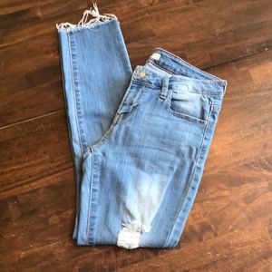 Cello Destructed Wash Skinny Jeans